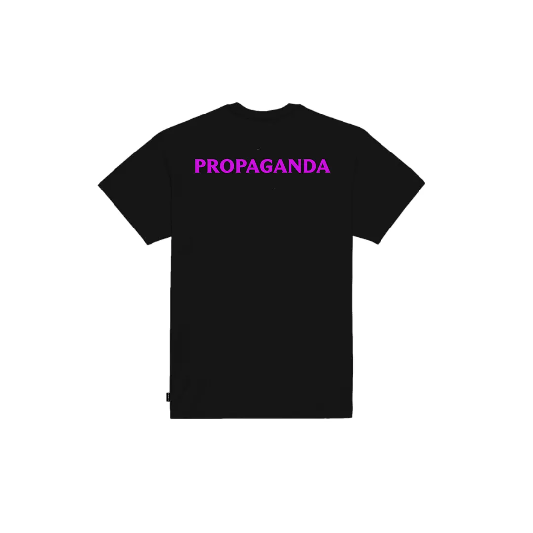 Propaganda short sleeve t-shirt with Venom Logo print 856-01 black