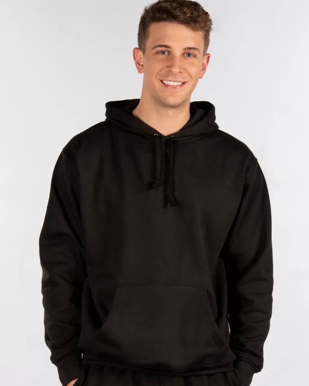 Pullover Solid Fleece Hoodie