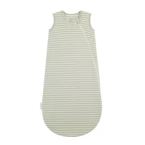 Quincy Mae Jersey Sleeping Bag - Sage Stripe