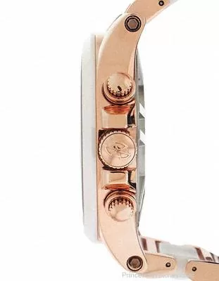 Reactor Ladies Oxide Chronograph - Rose Gold-Tone w/ White Ceramic - Bracelet