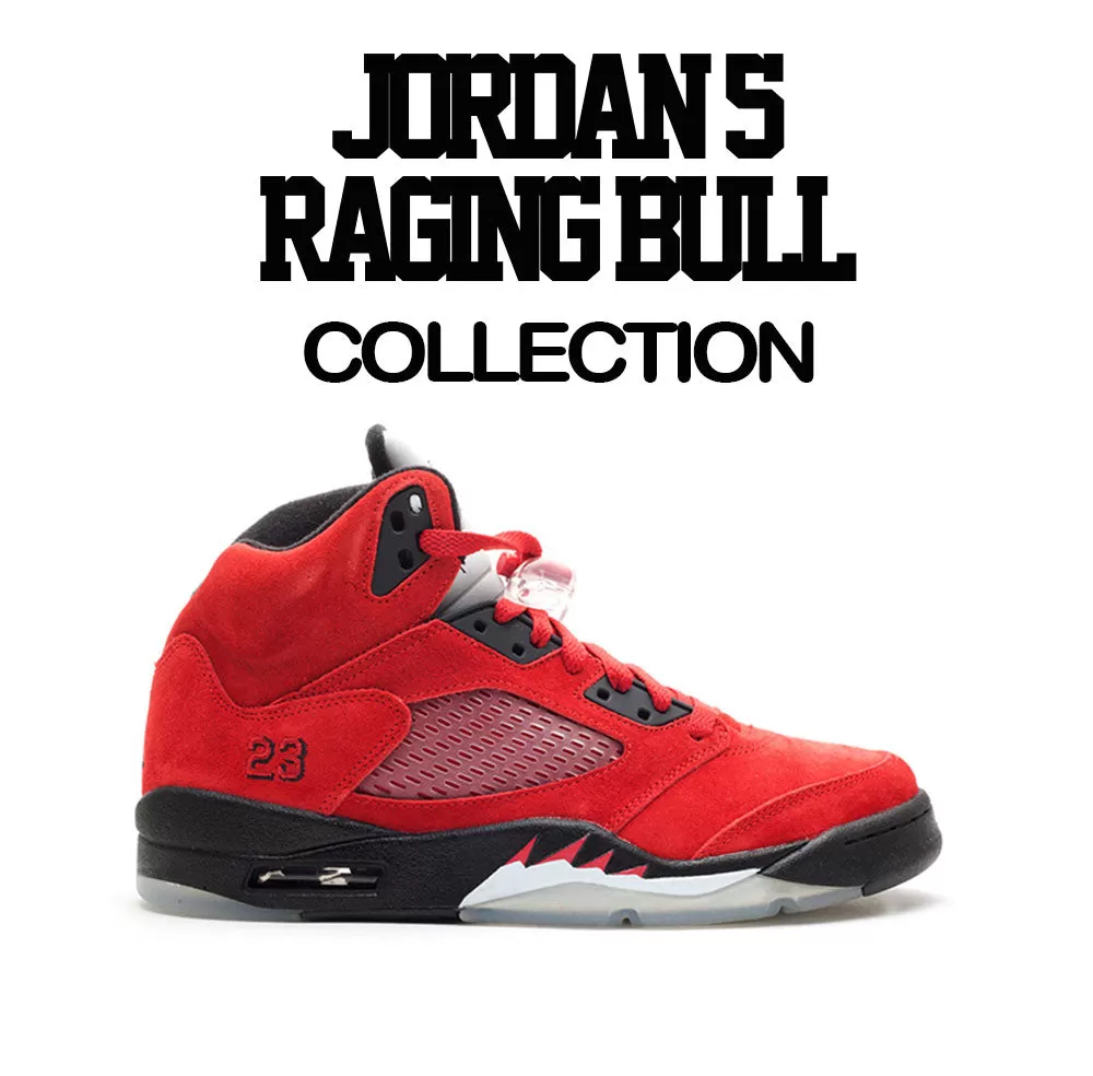 Retro 5 Raging Bull Shirt - Humble - Red