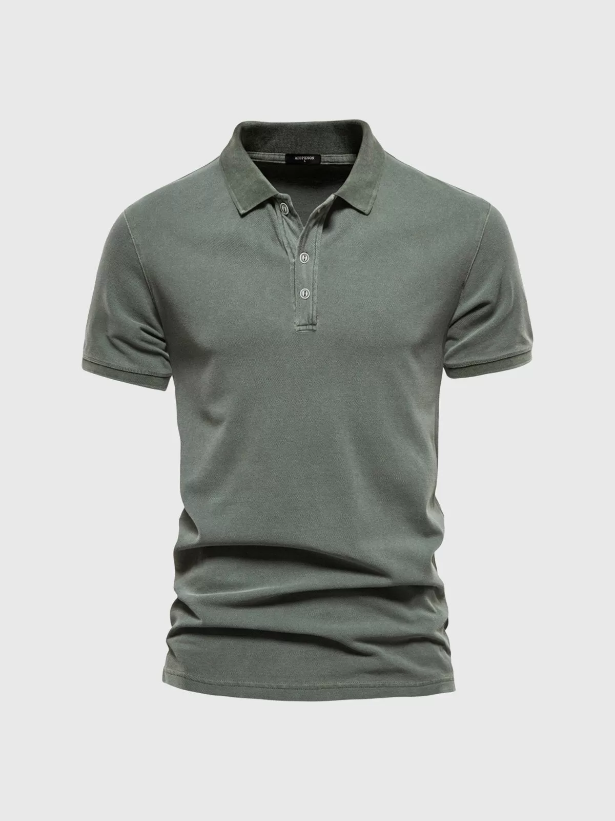 Retro-style Pigment Wash Polo