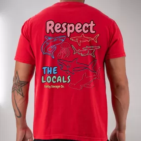 Salty Savage "Respect the Locals" Pocket Tee