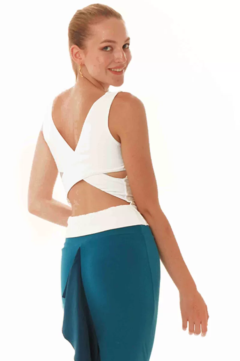 Tango Top with Crisscross Back