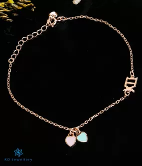 The Inseparable Hearts Silver Rose-gold Bracelet