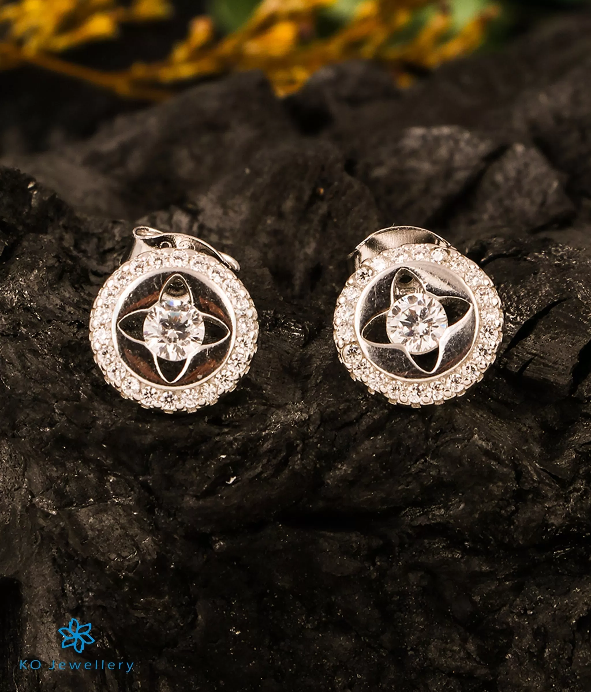 The Shining Orbit Silver Earrings