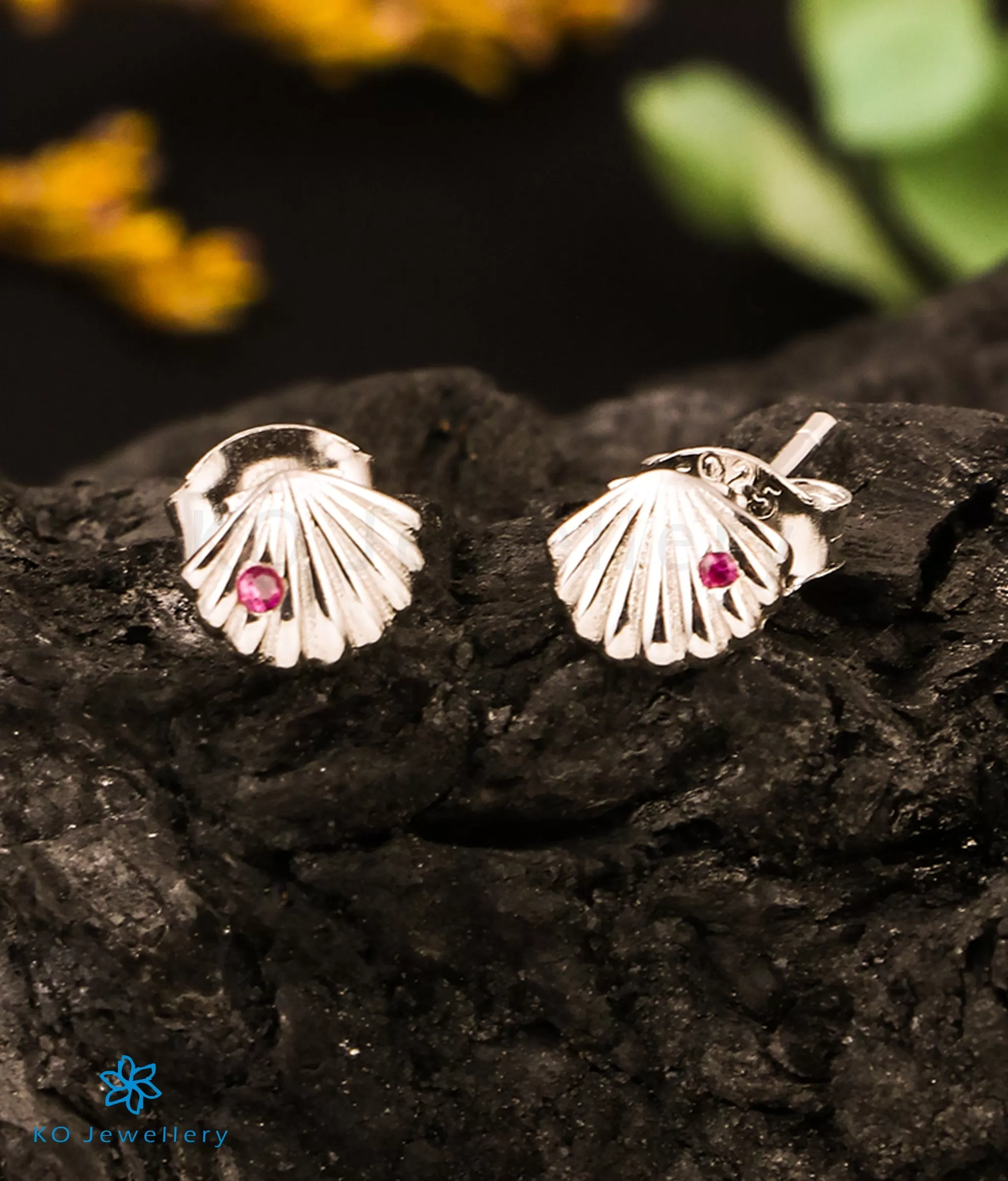 The Shining Shell Silver Earrings