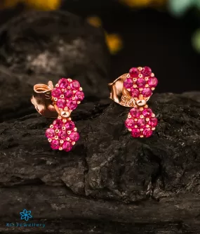 The Strawberry Pink Silver Rosegold Earstuds