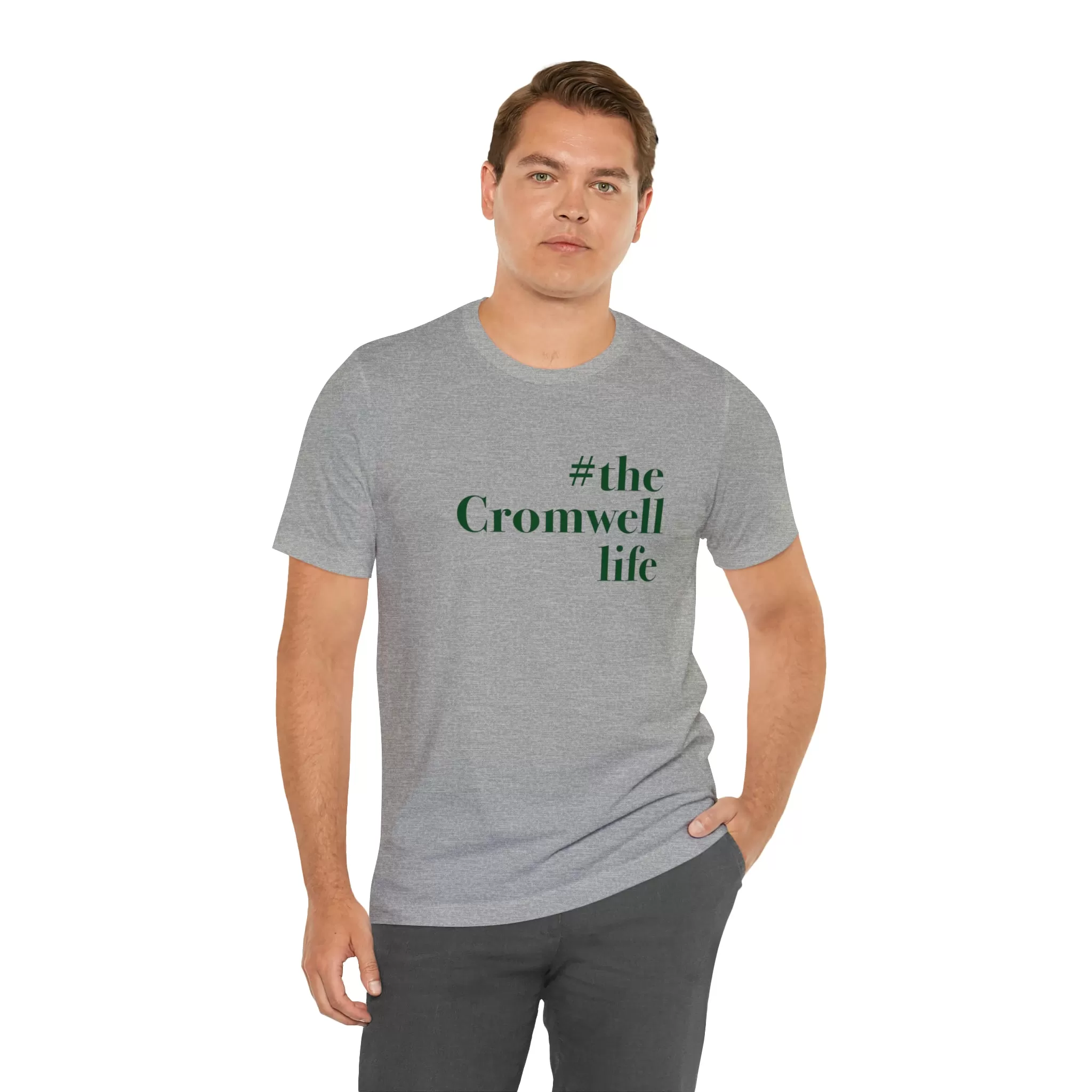 #thecromwelllife Unisex Jersey Short Sleeve T-Shirt (green)