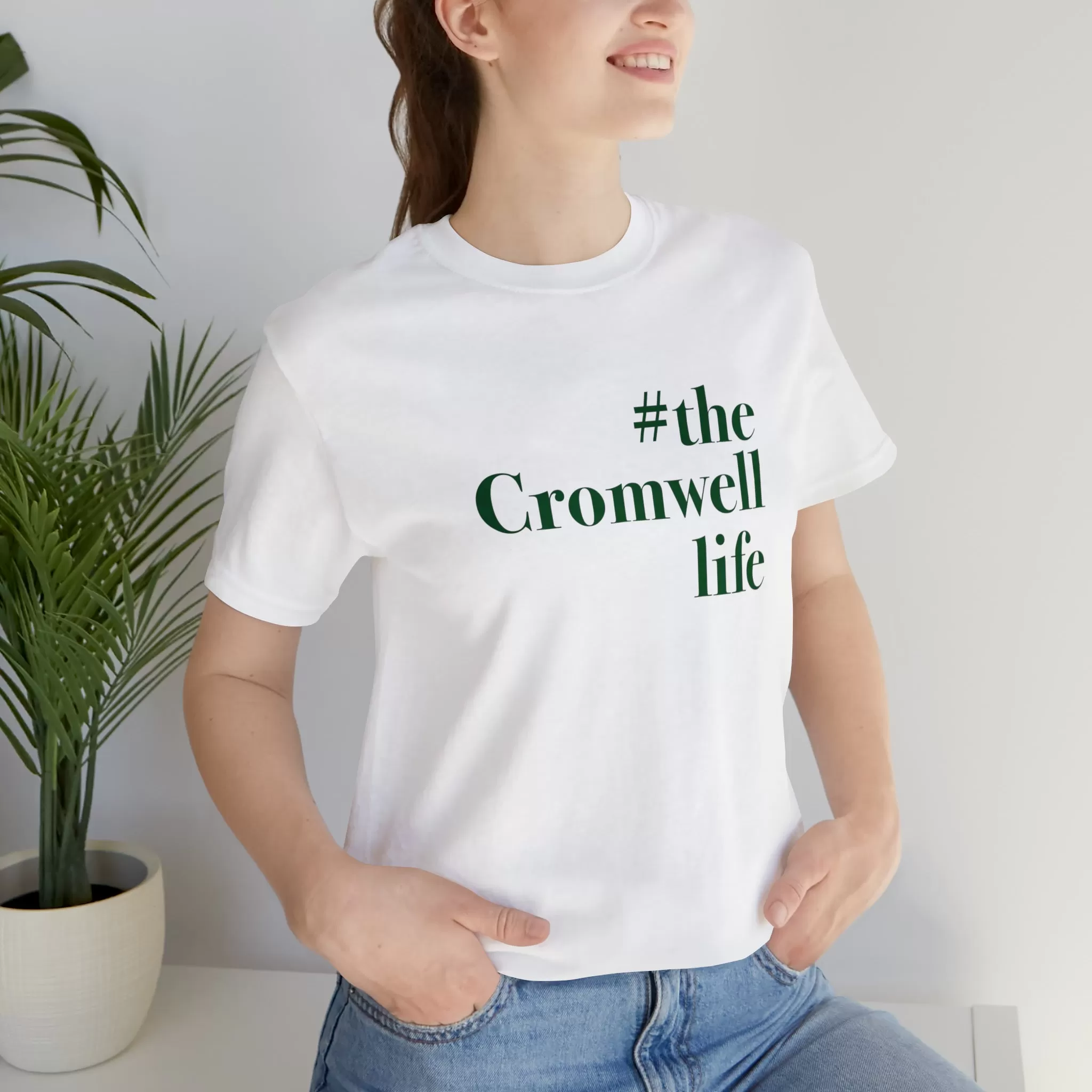 #thecromwelllife Unisex Jersey Short Sleeve T-Shirt (green)