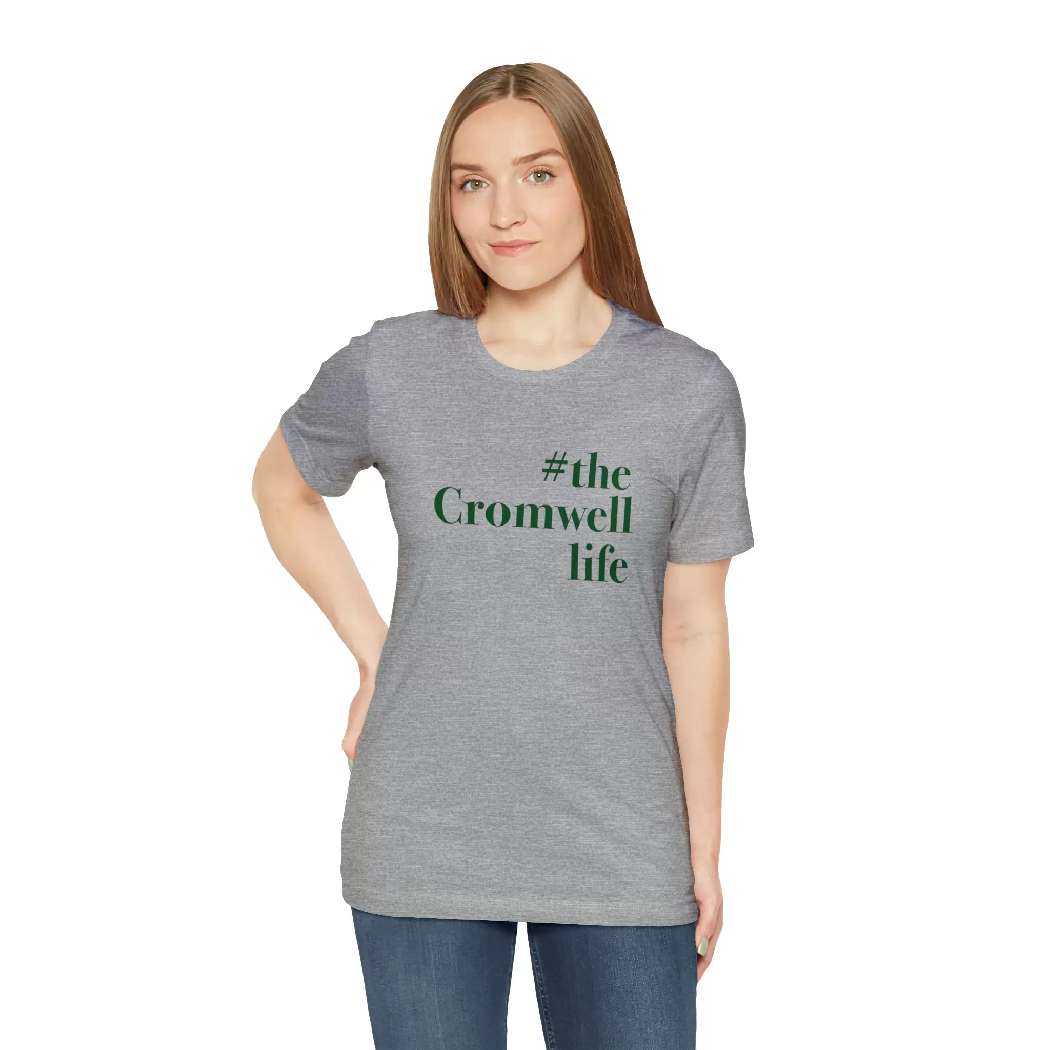 #thecromwelllife Unisex Jersey Short Sleeve T-Shirt (green)