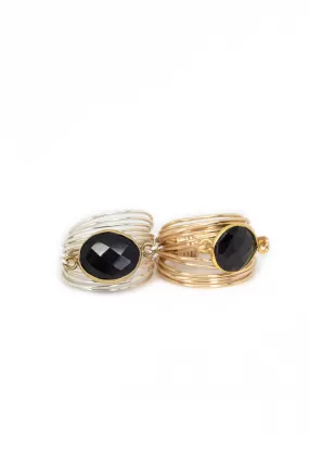 Torrey Ring with Black Onyx