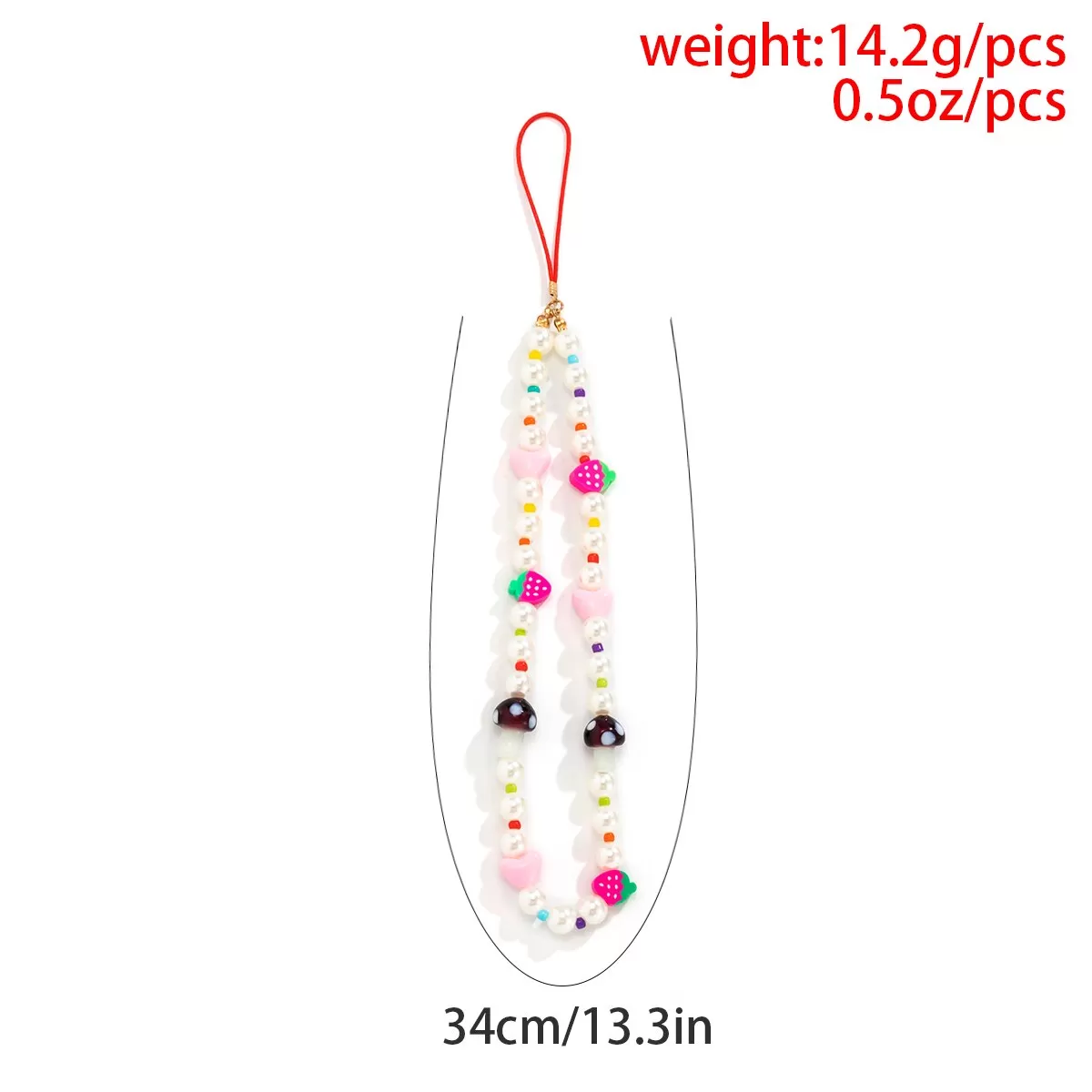 Trending Pearl Deluxe Handy Strap Phone Case Hanging Cord