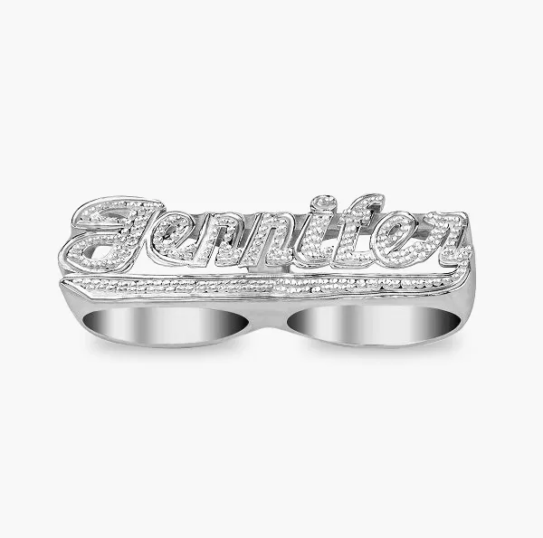 Two Finger Name Ring