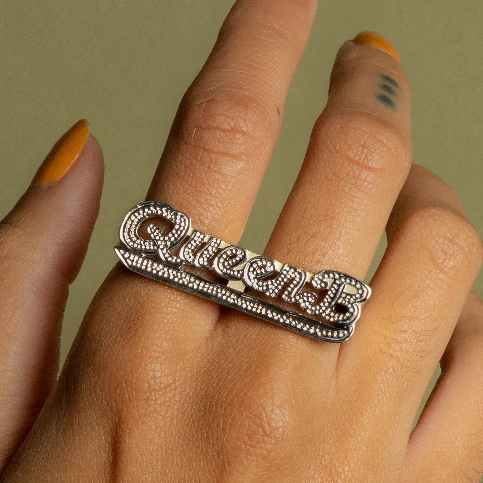 Two Finger Name Ring