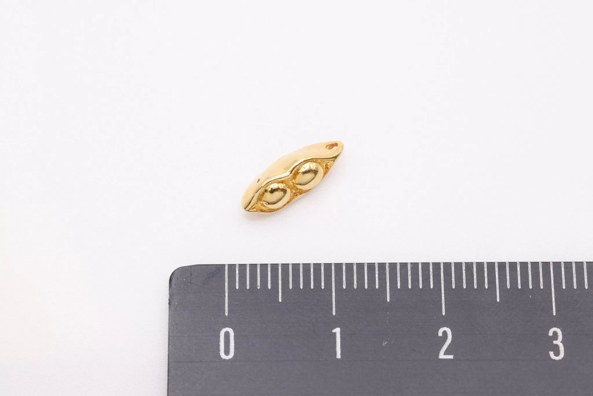 Two Peas in a Pod Charm Wholesale 14K Gold, Solid 14K Gold, 347G