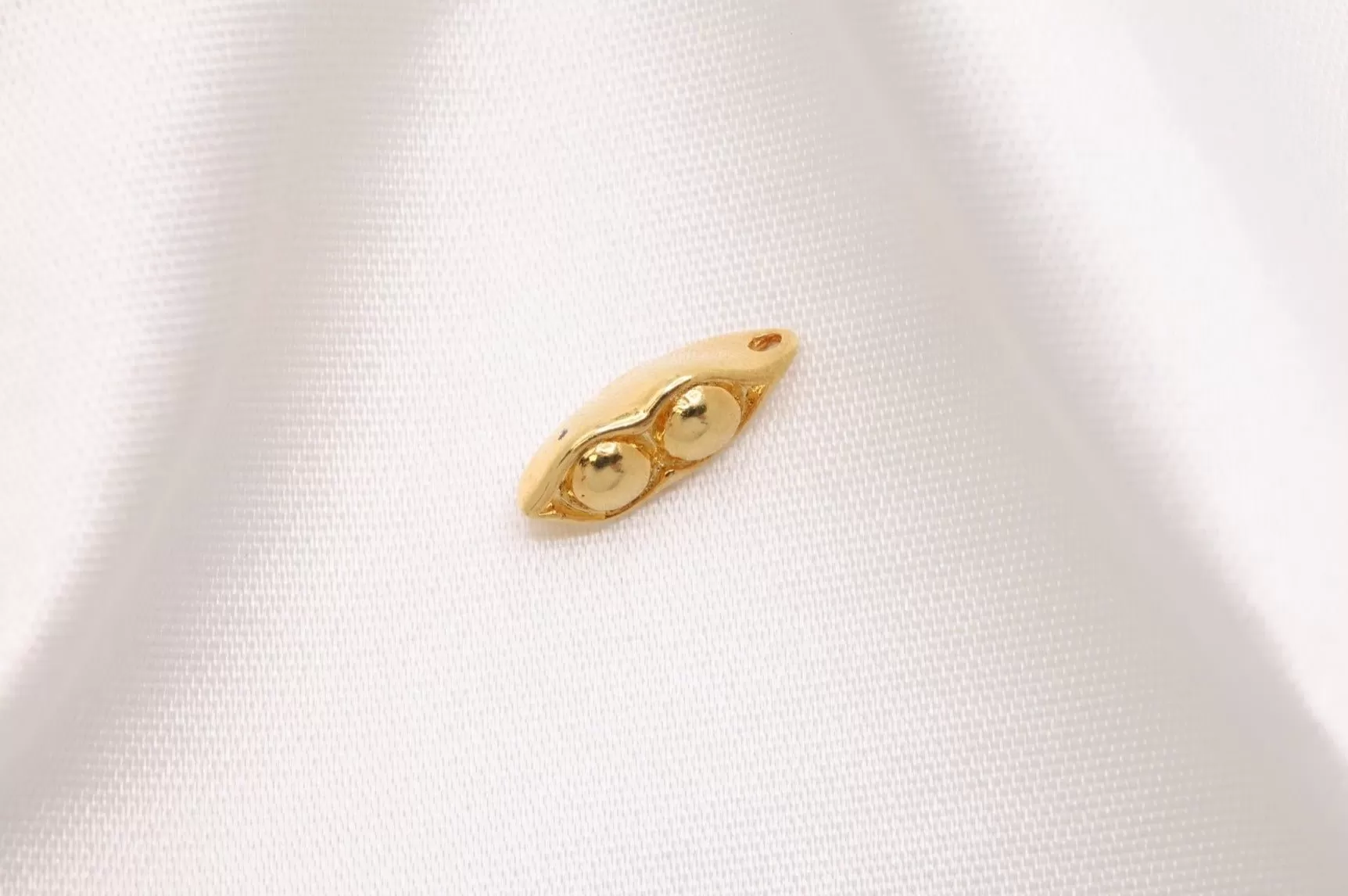 Two Peas in a Pod Charm Wholesale 14K Gold, Solid 14K Gold, 347G