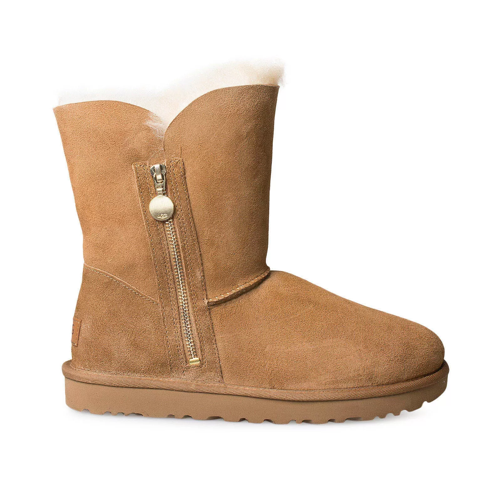 UGG Bailey Zip Short Chestnut Boots - Women's