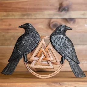 Valknut, Huginn and Munnin Wall Hanging