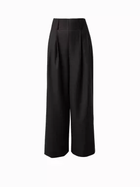 Wide Fiorina Pant In Wool Flanel