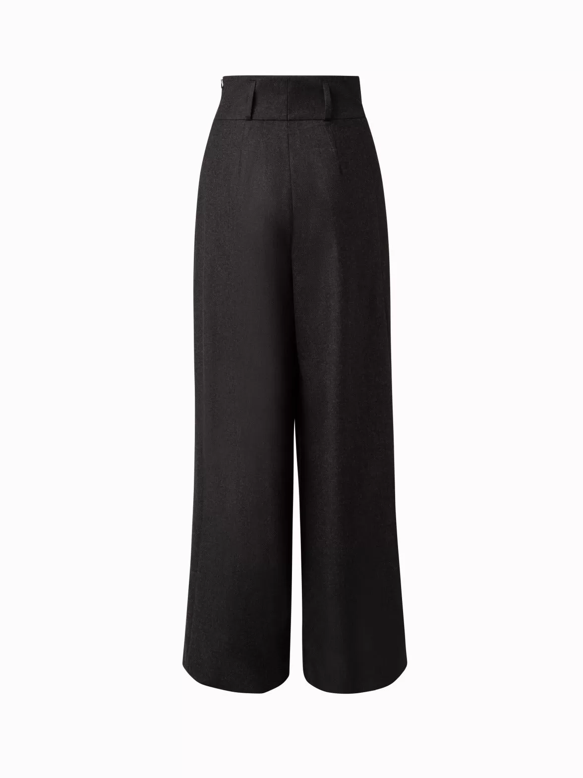 Wide Fiorina Pant In Wool Flanel