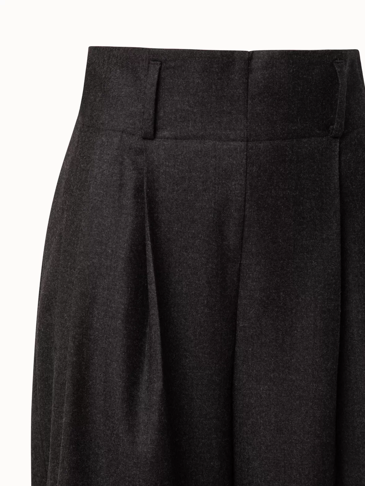 Wide Fiorina Pant In Wool Flanel