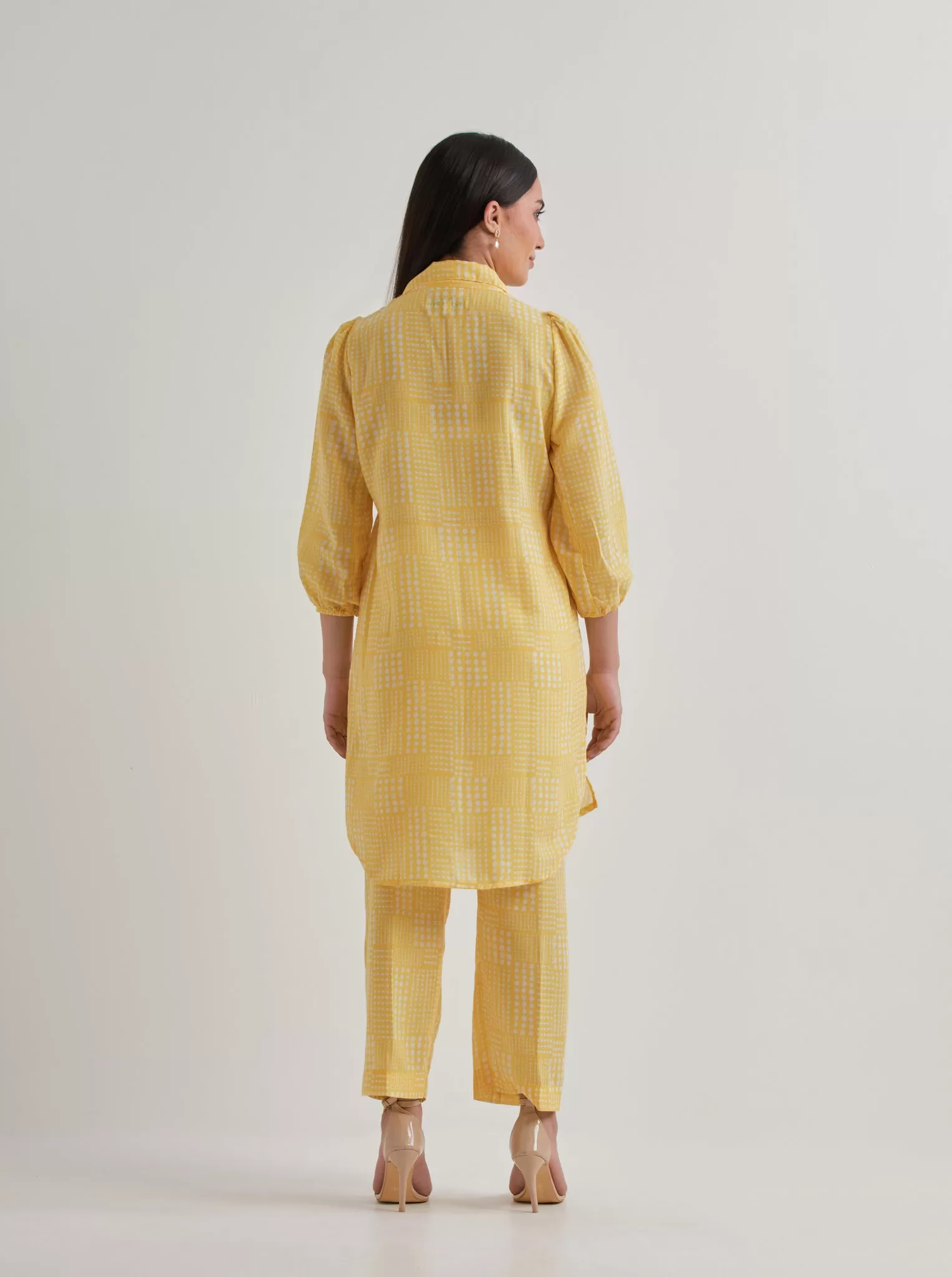 Yellow Polka Cotton Co-ord set