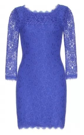 Zarita Lace Dress Blue